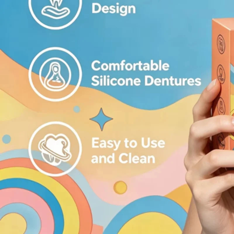 Comfortable Silicone Simulation Dentures for Daily Smile Restoration