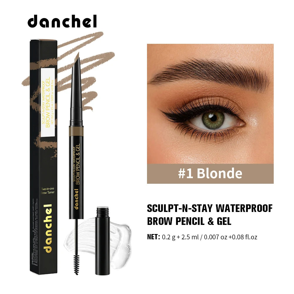 Waterproof 2-in-1 Eyebrow Pencil and Gel - 20
