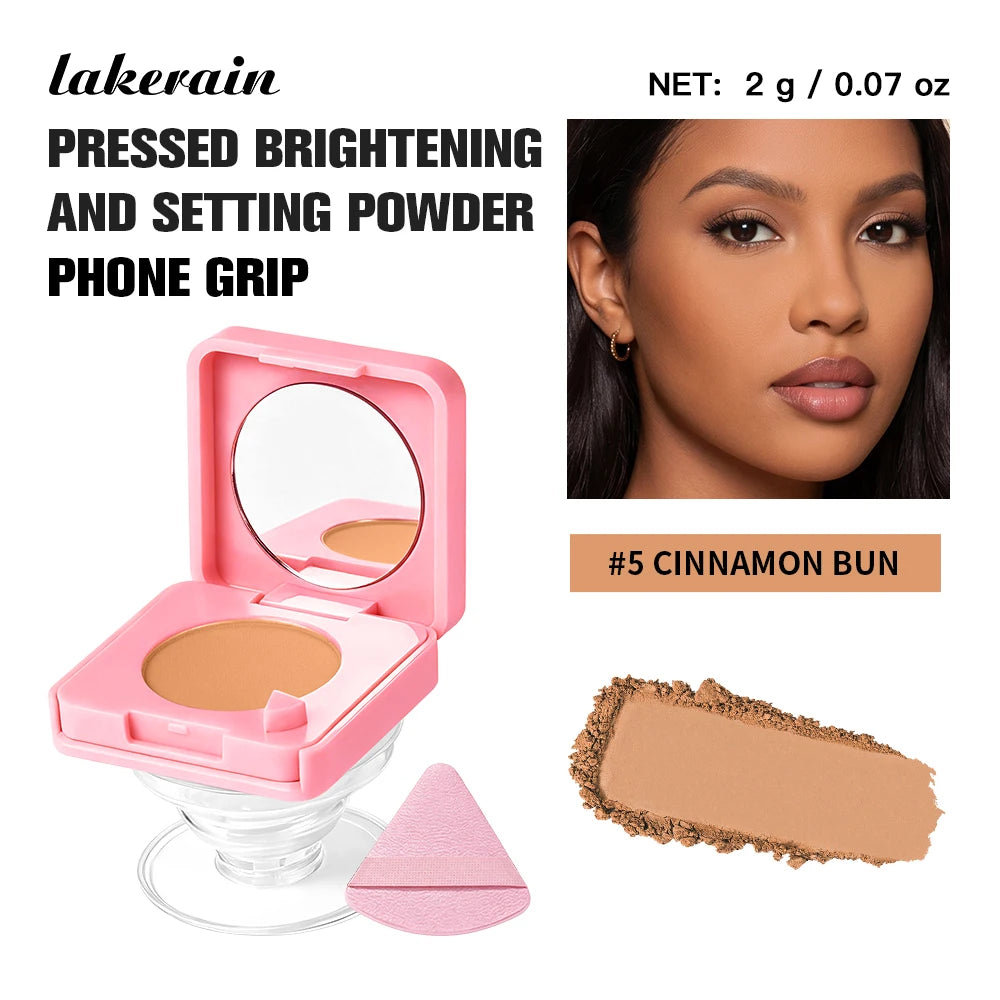 2-in-1 Matte Pressed Powder and Phone Grip with Mirror