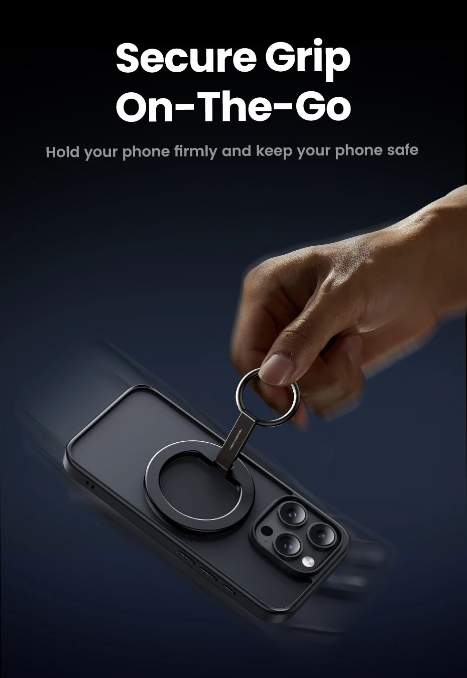 Magnetic Phone Ring Holder and Kickstand for Magsafe Devices