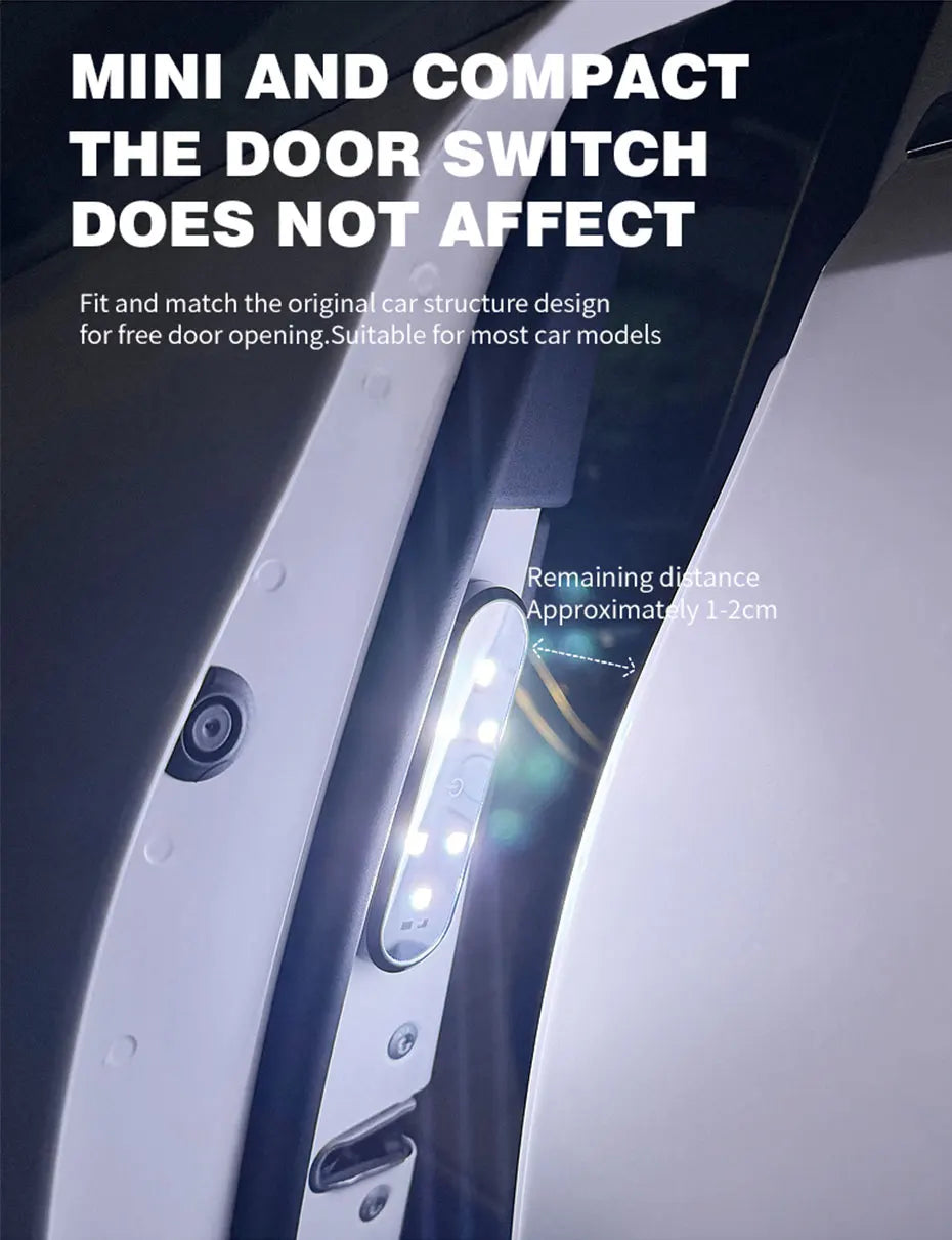 Magnetic LED Car Door Warning Light with USB Rechargeable Battery