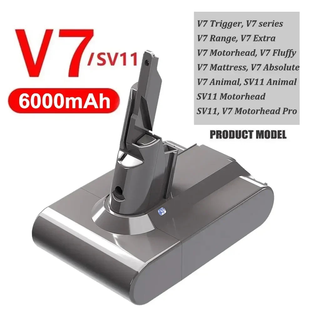 High-Capacity Replacement Battery for Cordless Vacuum Cleaners - 25