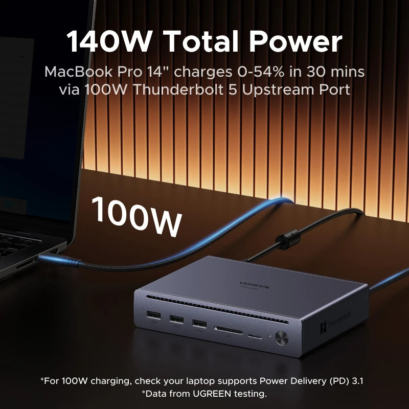 10-in-1 Thunderbolt 5 Docking Station 140W 8K