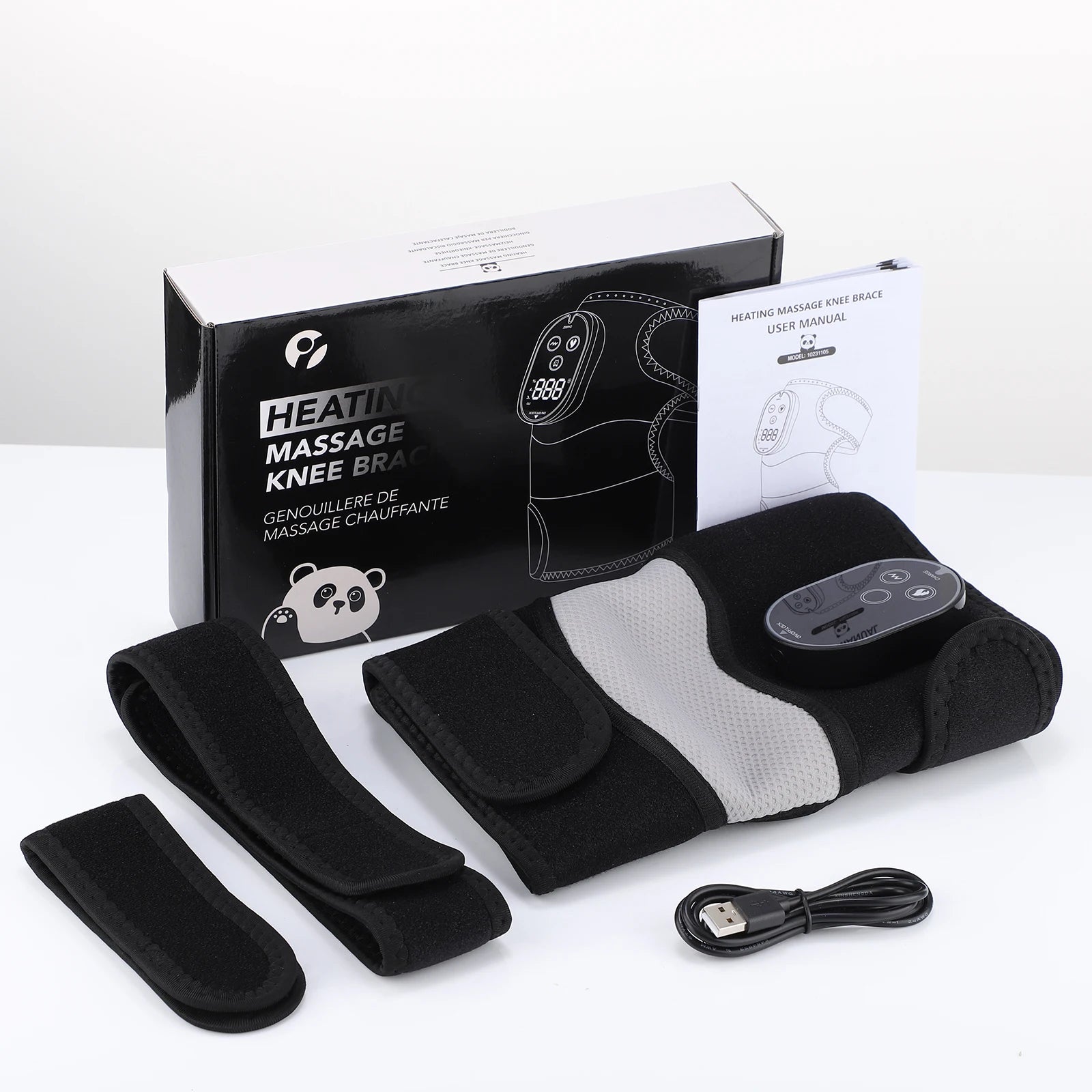 Heated Vibration Knee Massager Wrap for Joint Pain Relief - 15