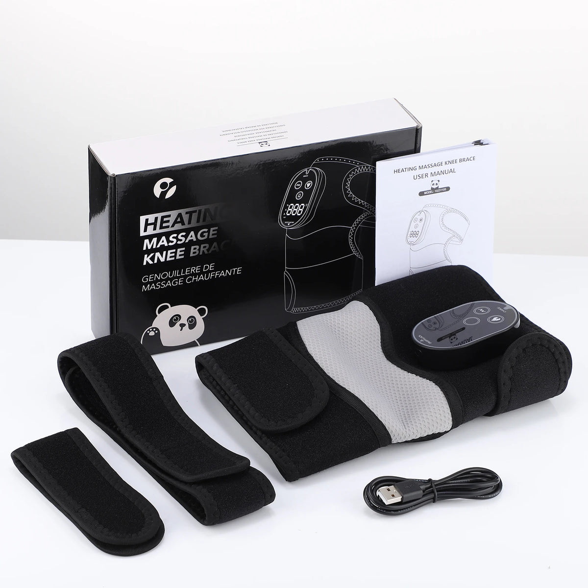 Heated Vibration Knee Massager Wrap for Joint Pain Relief