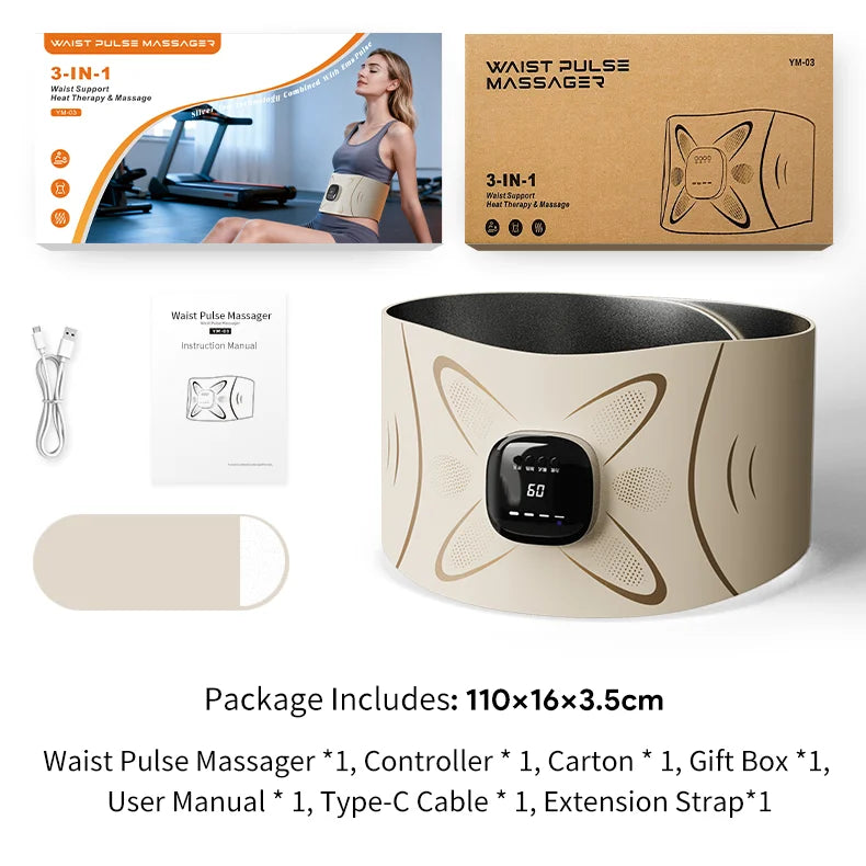 Electric Waist Pulse Massager for Abdominal Toning and Relaxation - 22