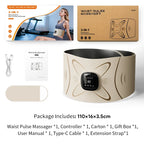 Electric Waist Pulse Massager for Abdominal Toning and Relaxation