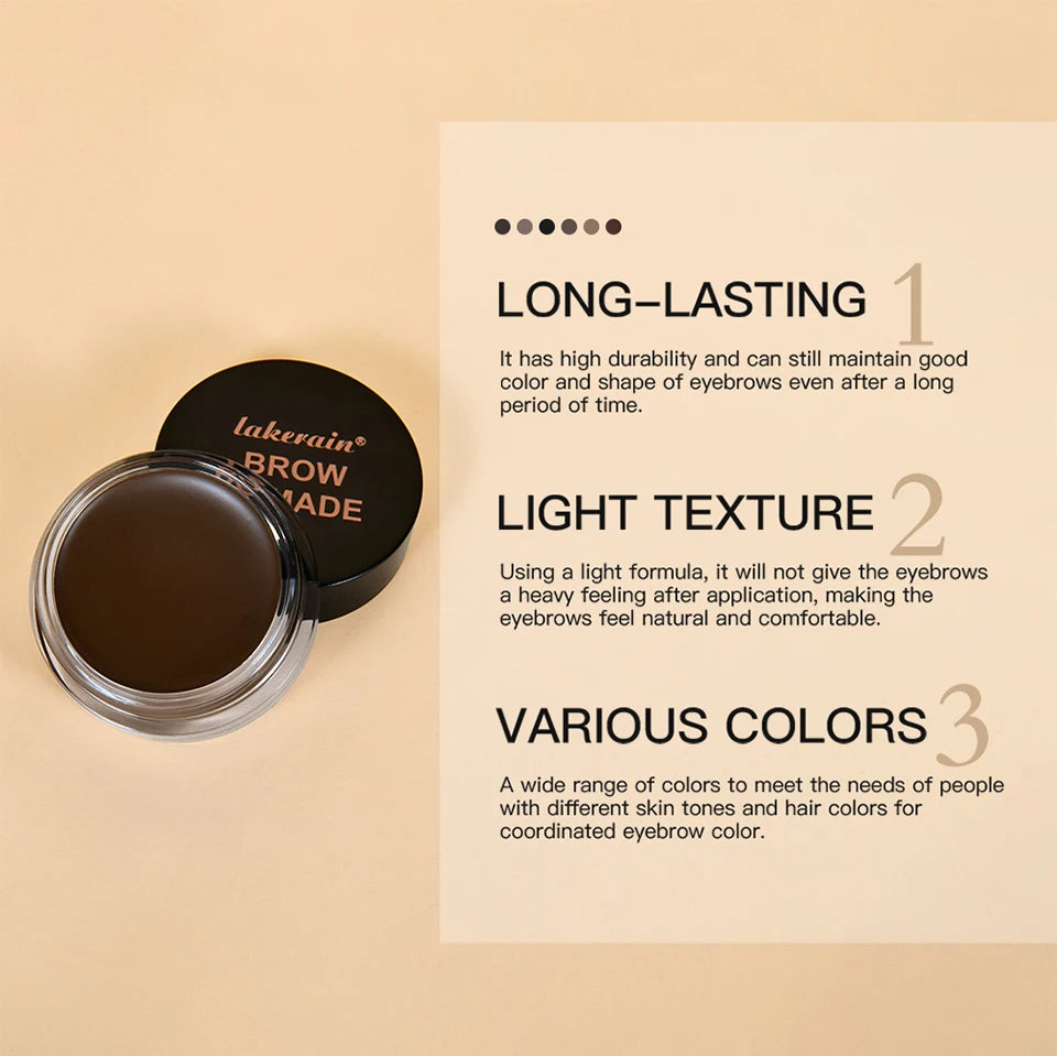 Waterproof Eyebrow Pomade Styling Cream - 10