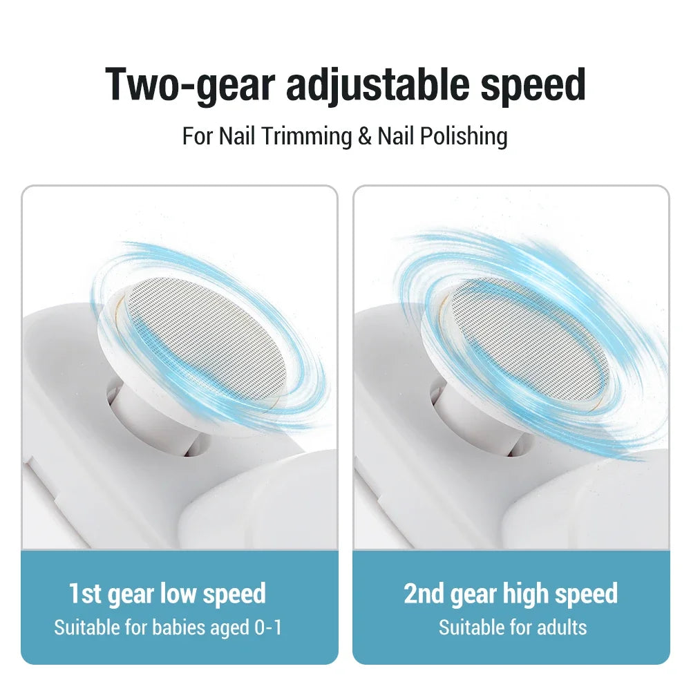 Automatic Electric Nail Trimmer and Polisher for Adults and Kids