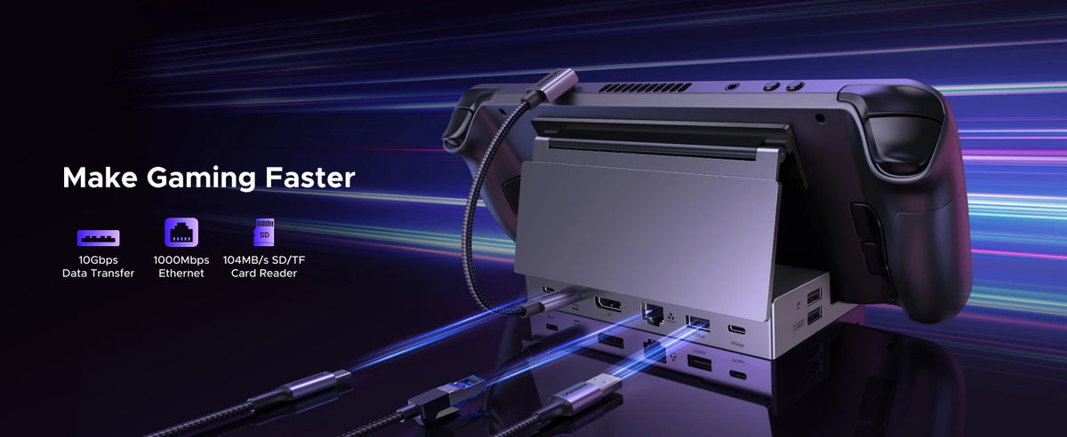 9-in-1 Docking Station for Steam Deck and Gaming Handhelds