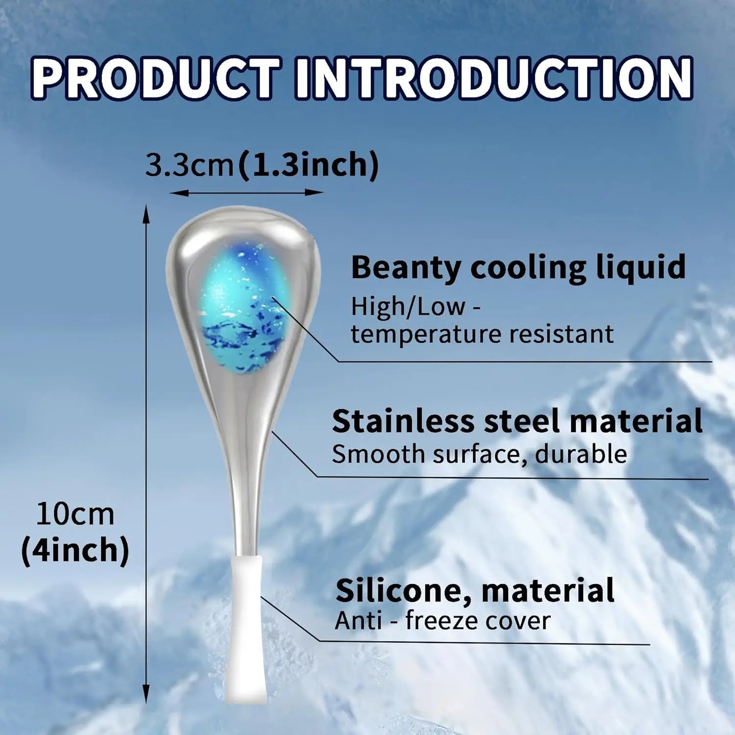 Stainless Steel Facial Cryo Sticks for Skin Puffiness and Massage - 5