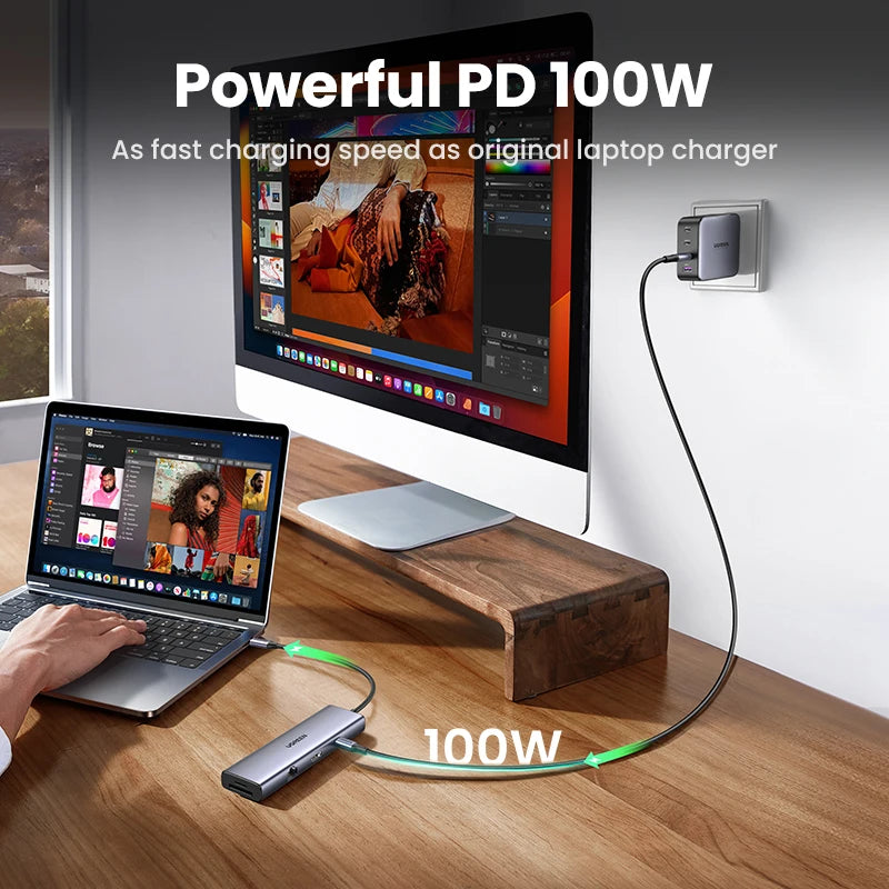 9-in-1 USB-C Docking Station with 4K 60Hz HDMI and 100W PD