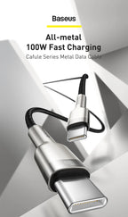 100W USB-C to USB-C Fast Charging and Data Cable