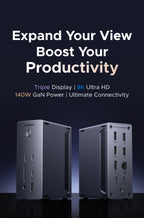 14-in-1 USB-C Triple Display Docking Station with 140W Power Delivery