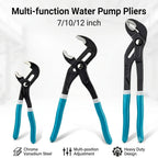 Adjustable Quick-Release Water Pump Pliers Set
