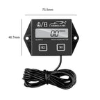 Digital Engine Tachometer and Hour Meter Gauge for Spark Ignition Engines