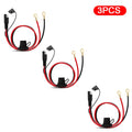 SAE to O-Ring Terminal Battery Charger Cable with 10A Fuse