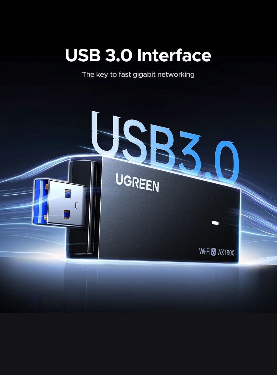 AX1800 WiFi 6 Dual-Band USB 3.0 Adapter for PC and Laptop - 12