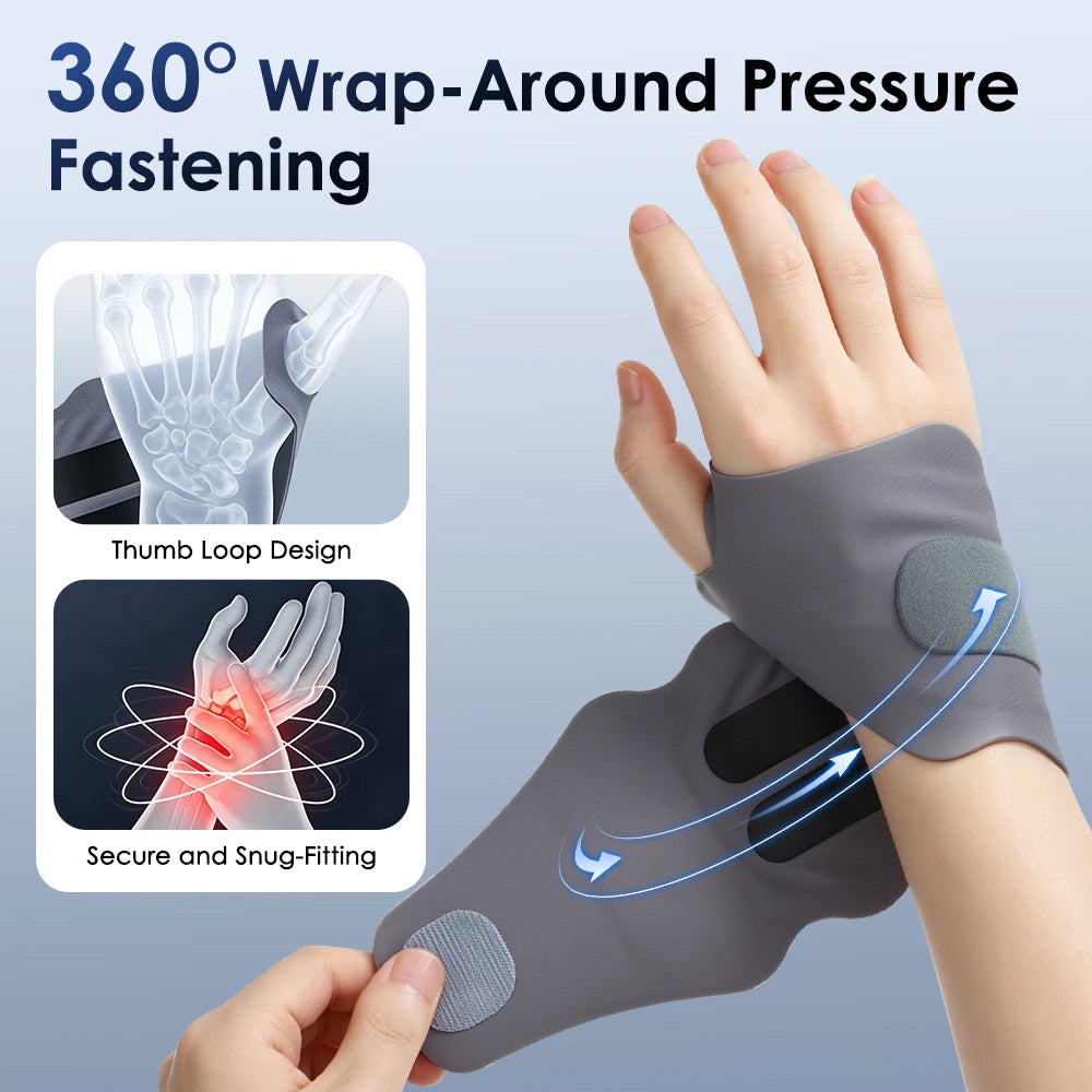 EMS Microcurrent Wrist Massager for Pain Relief and Support
