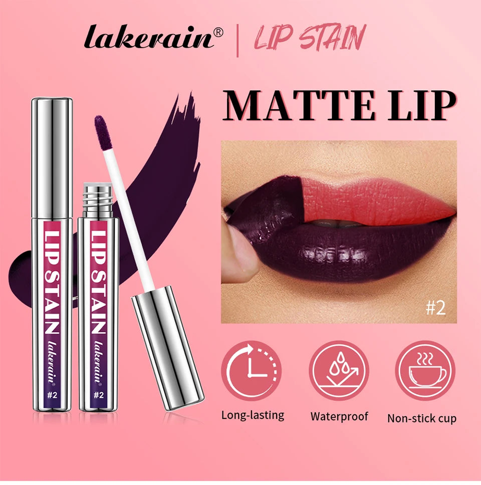 Waterproof Peel-Off Lip Stain Matte Tint