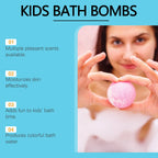 Moisturizing Fizzy Bath Bombs for Kids