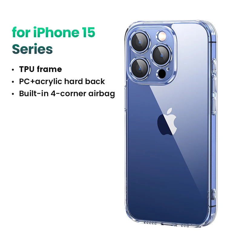 Shockproof Crystal Clear Protective Case for iPhone Series - 25