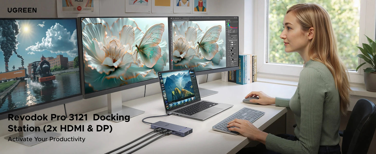 12-in-1 USB-C Triple Display Docking Station 4K 120Hz - 15