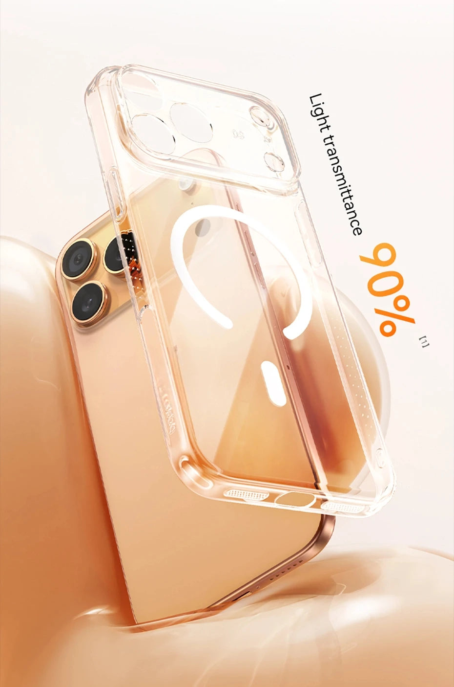 Magnetic Transparent Protective Case for iPhone