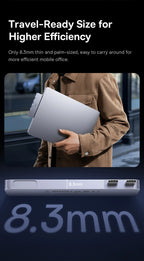 6-in-1 Dual USB-C Hub for MacBook with 4K HDMI and SD/TF Card Reader