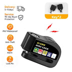130dB Motorcycle Disc Brake Alarm Lock Waterproof Anti Theft Padlock