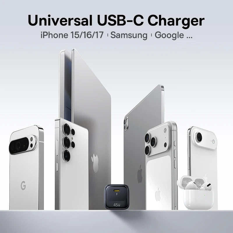 45W GaN USB-C Fast Charger for Smartphones and Laptops - 5