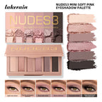 6-Color Soft Pink Neutral Eyeshadow Palette