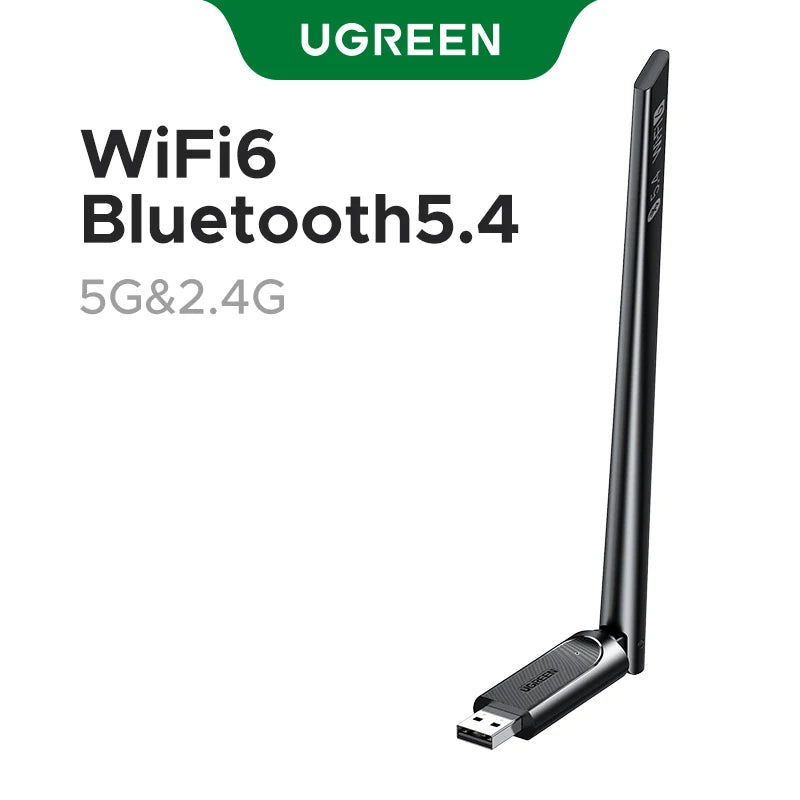 2-in-1 WiFi 6 and Bluetooth 5.4 USB Adapter for PC and Laptop - 36