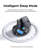 Ergonomic Vertical Wireless Mouse with 4000 DPI