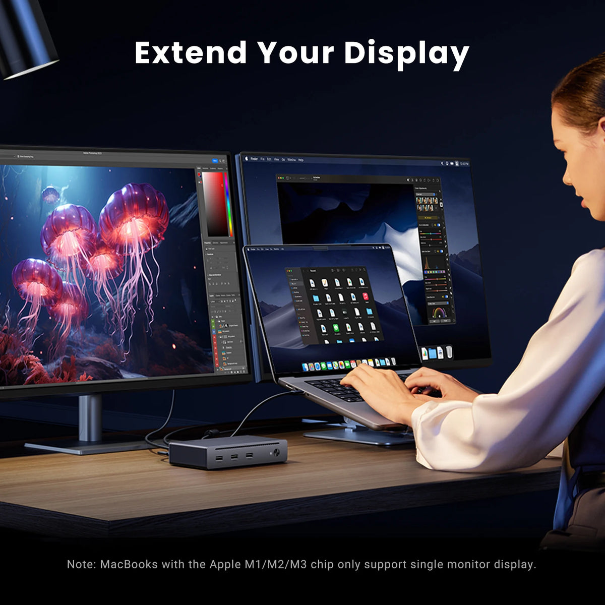 8-in-1 Thunderbolt 4 Docking Station with 40Gbps Data Transfer