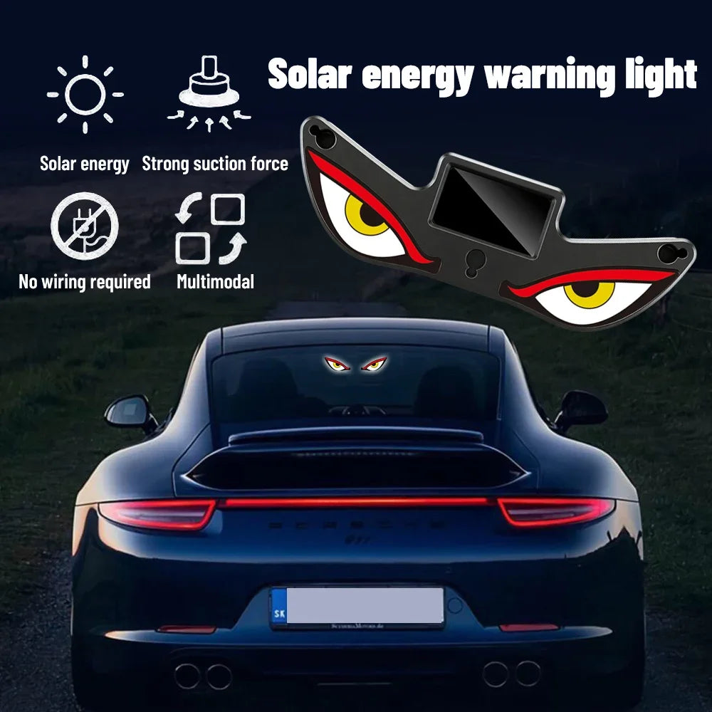 Solar Demon Eye LED Car Window Atmosphere Light - 2