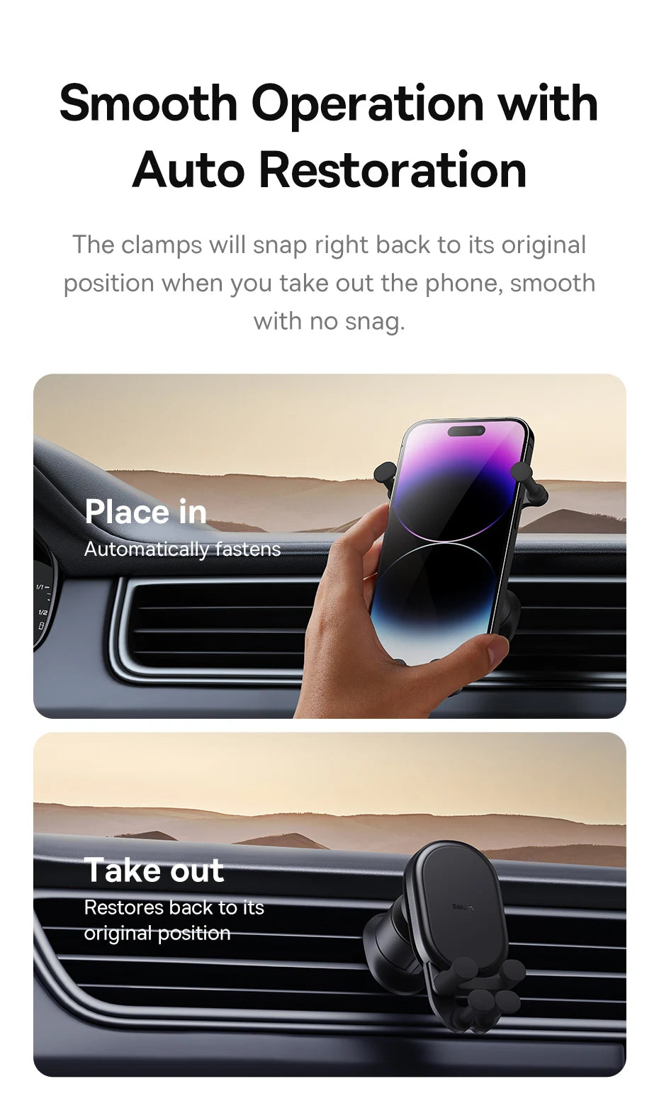 Gravity Air Vent Car Phone Mount