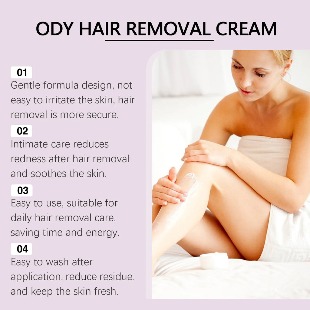 Painless Body Hair Removal Cream for Legs and Underarms