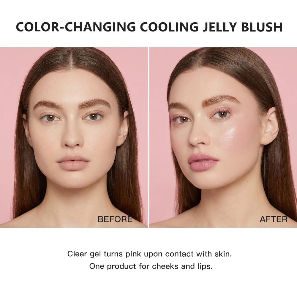 pH Adaptive Color-Changing Jelly Blush for Lips, Cheeks and Eyes - 10