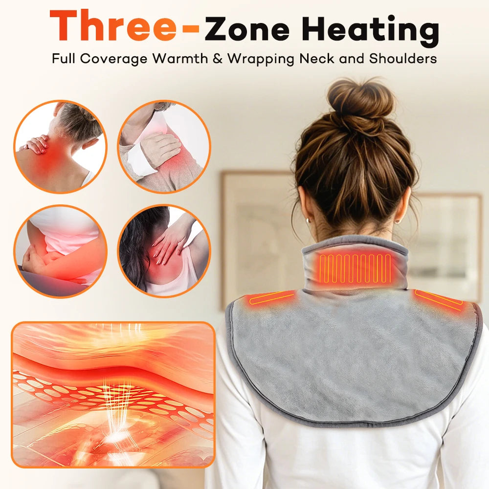 USB Electric Heated Neck and Shoulder Heating Pad