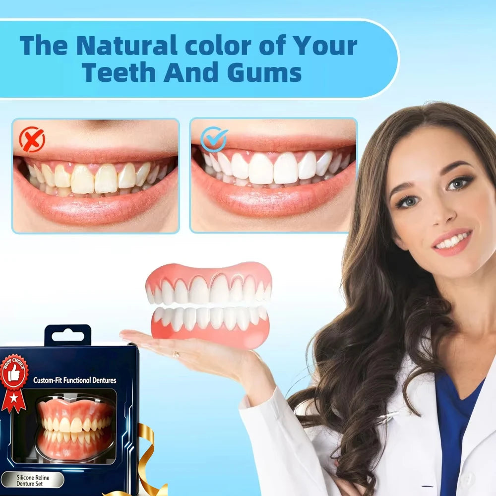 Comfortable Silicone Cosmetic Smile Veneers for Teeth - 2