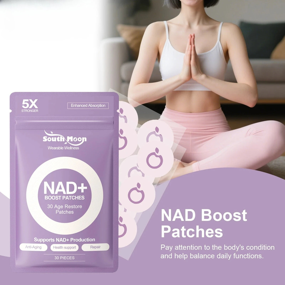 NAD+ Boost Age Restore Wellness Patches