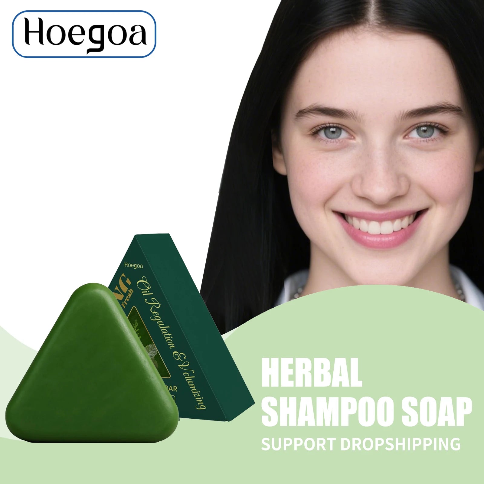 Herbal Triangle Hair Growth Shampoo Bar - 1