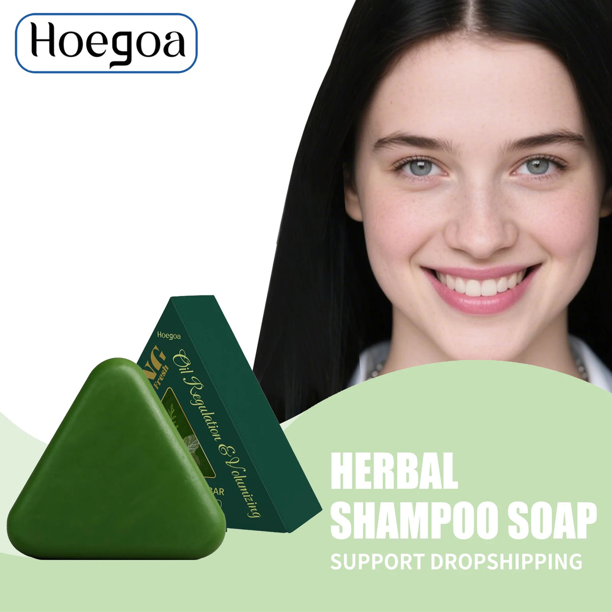 Herbal Triangle Hair Growth Shampoo Bar