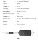 2-in-1 Bluetooth 5.2 Transmitter and Receiver for Audio Aux