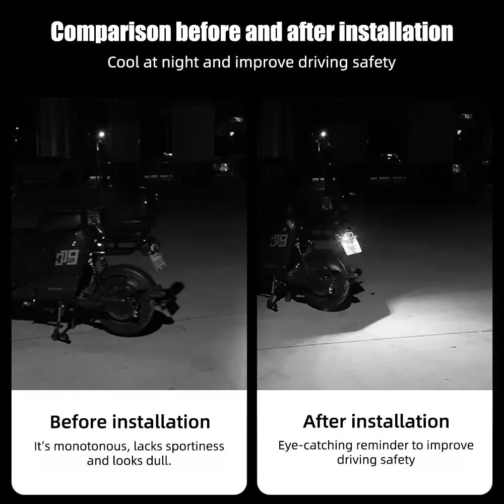 12V LED Devil Eye Atmosphere Lamps for Cars and Motorcycles