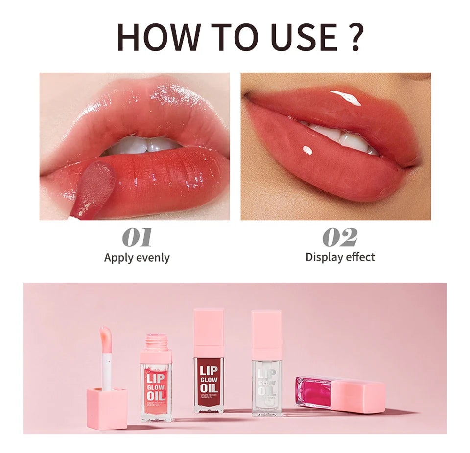 Hydrating Lip Glow Oil for Nourished and Shiny Lips