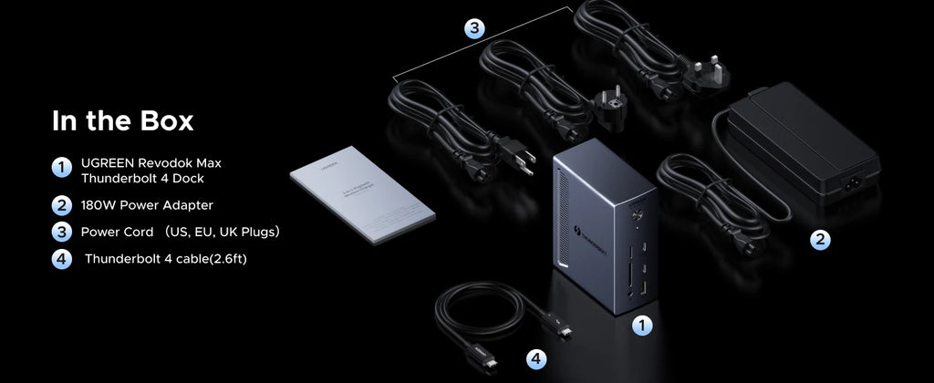 13-in-1 Thunderbolt 4 Docking Station 40Gbps 8K Dual Display Hub