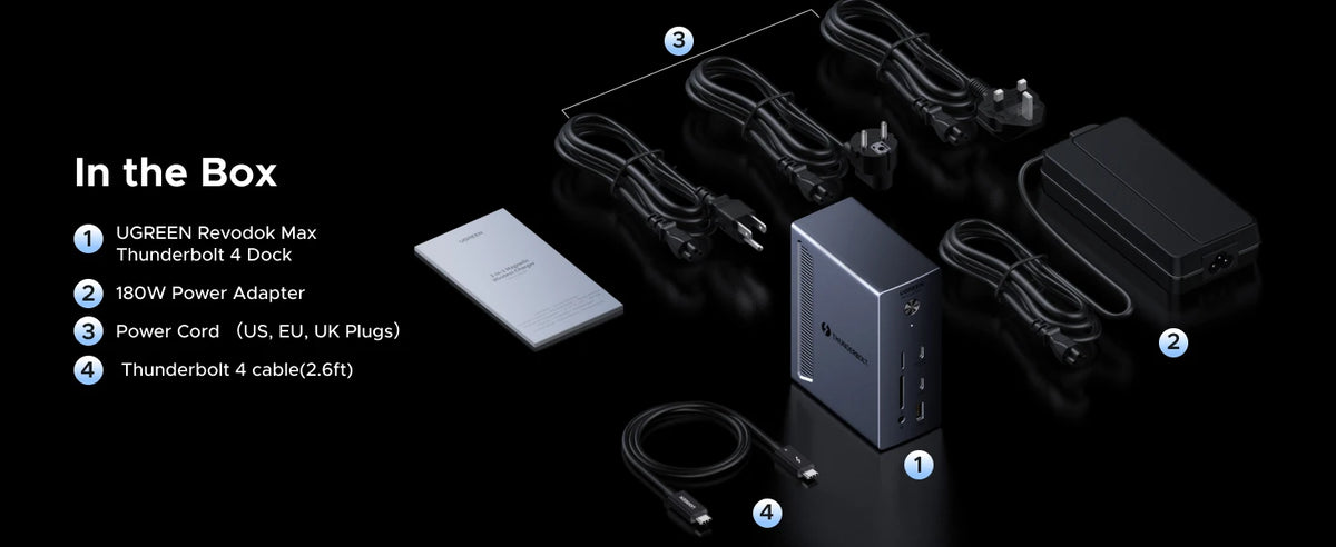 13-in-1 Thunderbolt 4 Docking Station 40Gbps 8K Dual Display Hub