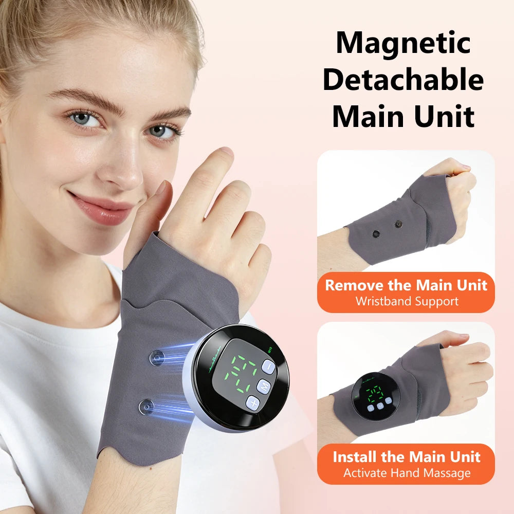 EMS Microcurrent Wrist Massager for Pain Relief and Support